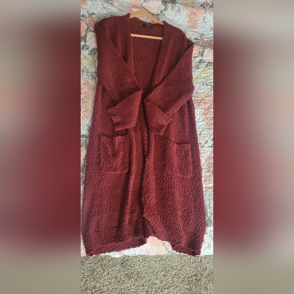 Modern Canvas Popcorn Cardigan